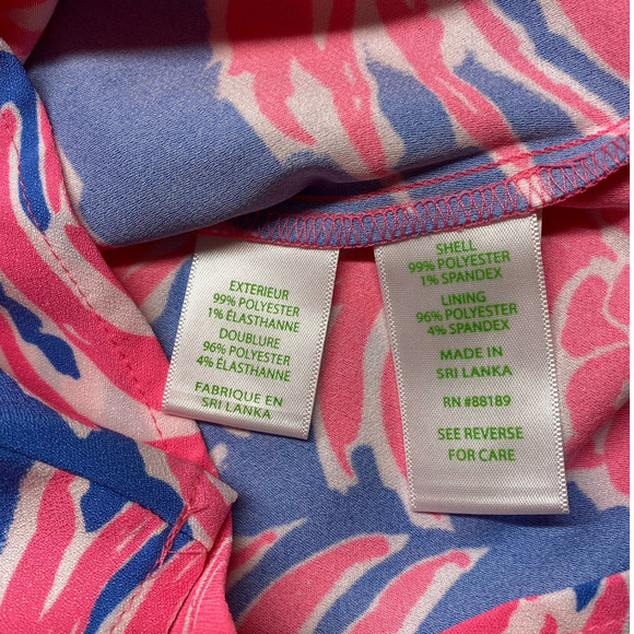 Lilly Pulitzer Blanca Stretch Romper Dress Shift Little Flamenco Pineapp… - Picture 13 of 14